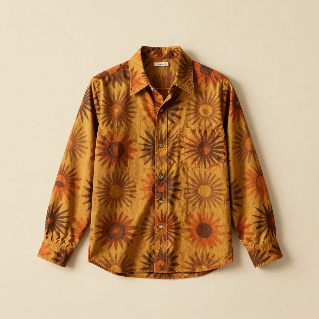 Kemeja Motif Matahari